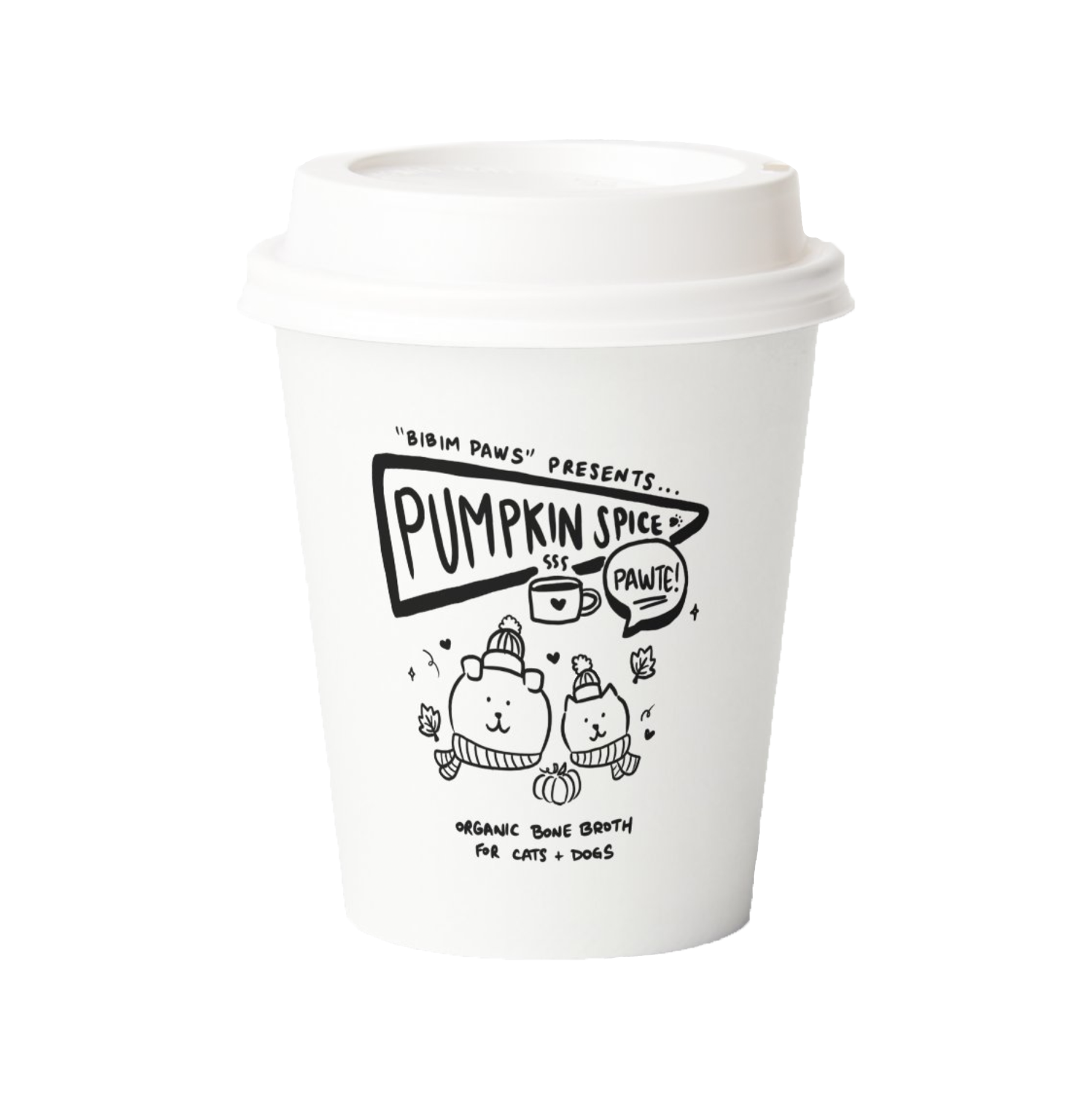 PUMPKIN SPICE PAWTE Bone Broth for Cats Dogs