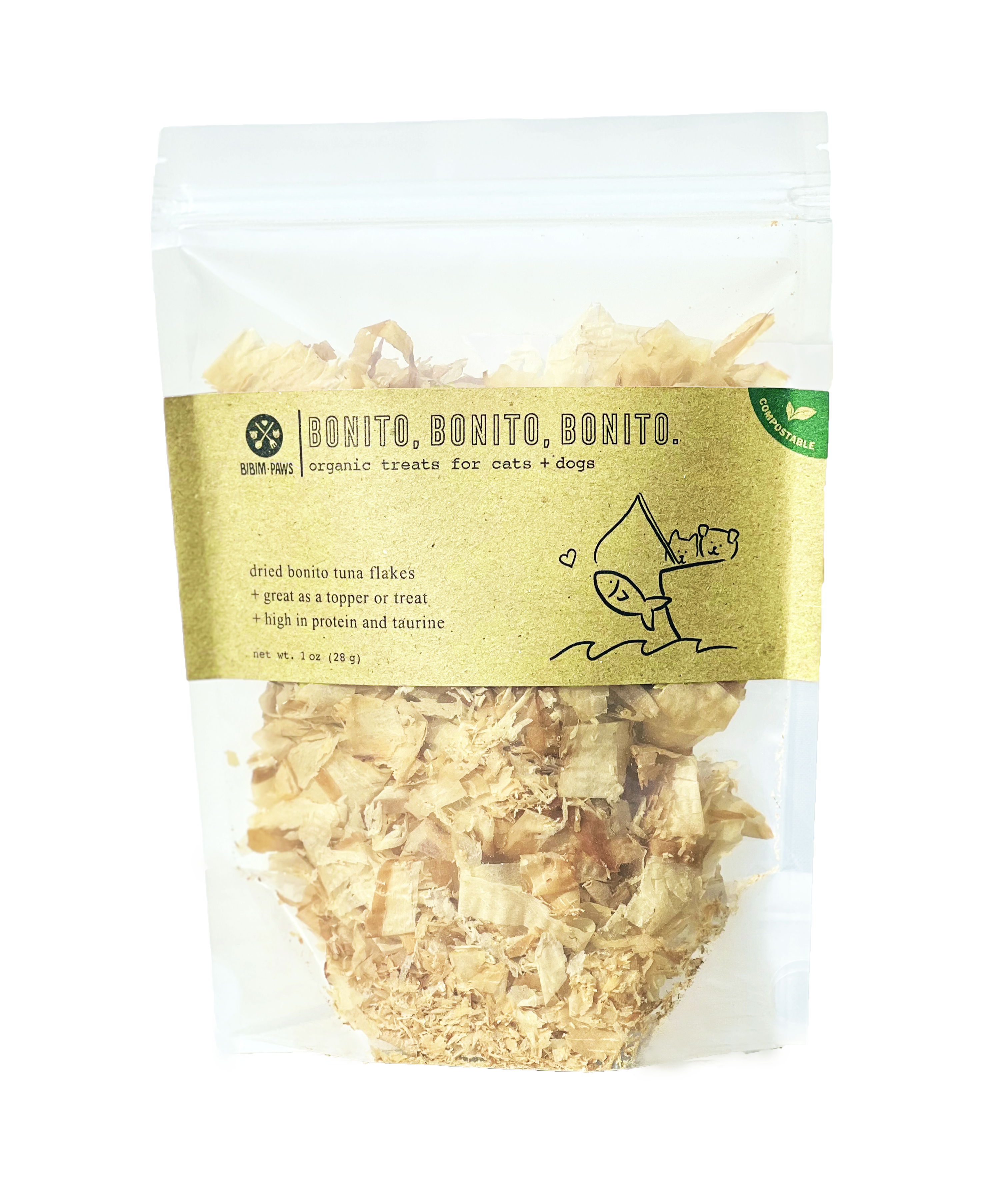 Bonito Tuna Flakes for Cats Dogs Bibim Paws